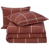 Moodit Dekbedovertrek Rosaline Burgundy - Tweepersoons - 200 x 220 cm - Katoen Flanel