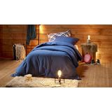 De Witte Lietaer Dekbedovertrek, Laura Blue Indigo + 100% Katoen Flanel