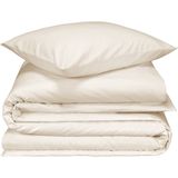 De Witte Lietaer Dekbedovertrek, Laura Soft White + 100% Katoen Flanel