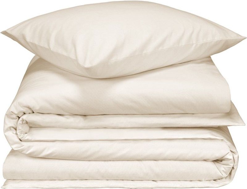 De Witte Lietaer Dekbedovertrek, Laura Soft White + 100% Katoen Flanel