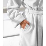 Moodit Badjas Reese - Wit - Unisex - Katoen/Polyester