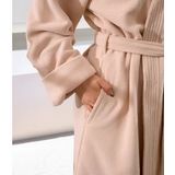 Mood!t - Reese - Badjas - Grijs - Microvezel Fluweel