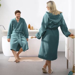 Moodit - Reese - Badjas - Artic Blauw - Katoen/Polyester