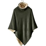 De Witte Lietaer - Ganges - Poncho - Khaki - 100% Polyester Fleece