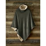 De Witte Lietaer - Ganges - Poncho - Khaki - 100% Polyester Fleece