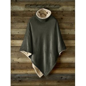 De Witte Lietaer - Ganges - Poncho - Khaki - 100% Polyester Fleece