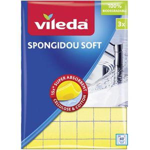 Vileda Spongidou Soft Vaatdoekje 3ST
