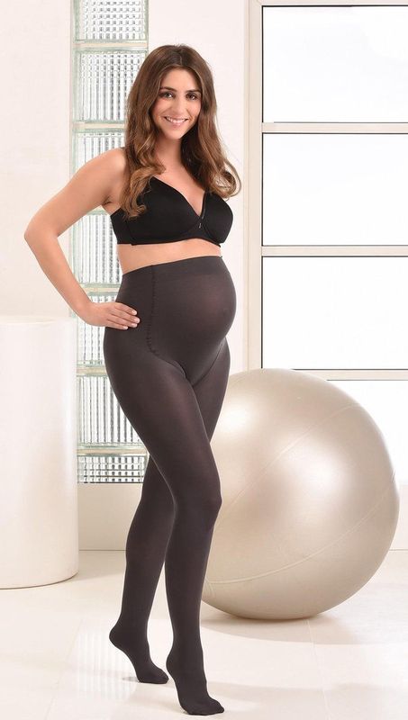 MAMSY - Comfortabele Opaque - Zwangerschapspanty - Grijs - 60 den