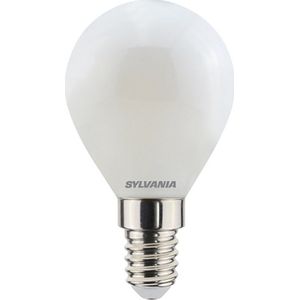 Sylvania - Kogelvormige LED Lamp - Warm Wit - E14 Fitting - Matte Coating