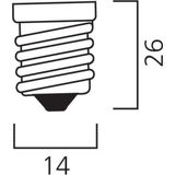 Sylvania - Kogelvormige Led Lamp - Warm Wit - E14 - Filament - 4,5W