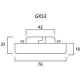 Sylvania GX53 LED Spot - 4000K - 5W (40W)