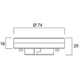 Sylvania - GX53 - LED Spot - 4000K - 6.5W - Helder Wit