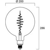 Sylvania - G200 - Led Lamp - Smokey - 20 cm - Filament - 470 Lumen
