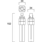 Sylvania - LED Lamp - G24d-2 - 4000K - 770 Lumen - 7W