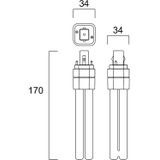 Sylvania - G24d - LED Lamp - 4000K - 10W - 1100 Lumen