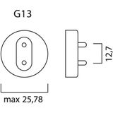 Sylvania LED TL buis 60 cm | 3000K | 1000 lumen | T8 (G13) | 6.6W