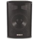 HQ Power VDSG8 luidsprekerbox, zwart, trapeziumvorm, 2 wegen, beschermingsrooster, 8 inch (20,3 cm), 300 W