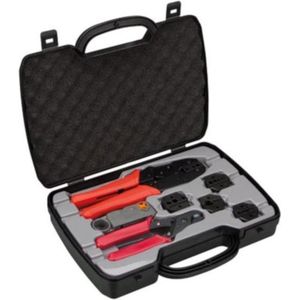 Toolland Complete Kit met Coax Krimptang en Accessoire - Voor Perfecte Coaxverbindingen