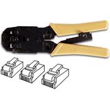 Professionele Krimptang Voor Modulaire Connectoren 4P2C, 4P4C (Rj10), 6P2C, 6P4C (Rj11), 6P6C (Rj12), 8P2C, 8P4C, 8P6C, 8P8C (Rj45)