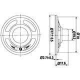 Mini Luidspreker - 1W / 8 Ohm - Ø 77mm (MLS4)