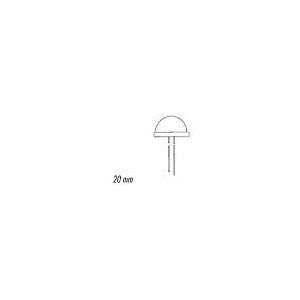 Perel Jumbo LED-lamp 20 mm, diffus geel 141827