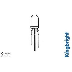 PEREL - L-59EGW tweekleurige LED-lamp, 5 mm, rood/groen/wit 143641