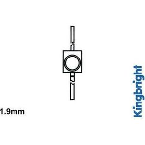 Subminiatuur - Solid-State LED - Rood - 1.9mm - Diffuus