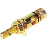 Vergulde Luidspreker aansluiting - Zwart - Voor professionele luidsprekers