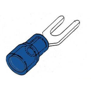 VELLEMAN - FBY5 kabelschoen, 5,3 mm, blauw 142392