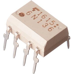 OPTO-ISOLATOR MET TRANSISTORUITGANG Vdc=2500V / CTR=19 (6N136)