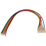 PRINTCONNECTOR - VROUWELIJK - 6 CONTACTEN / 20cm (BTWF6)