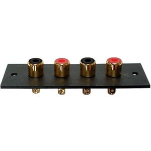 Velleman - CA071 - 4P AMP RCA Plug - Verguld - 10 Stuks