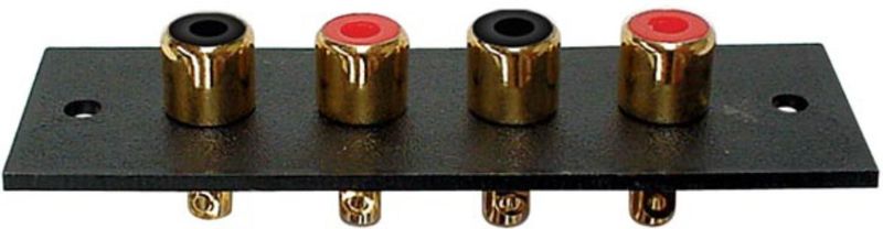Velleman - CA071 - 4P AMP RCA Plug - Verguld - 10 Stuks