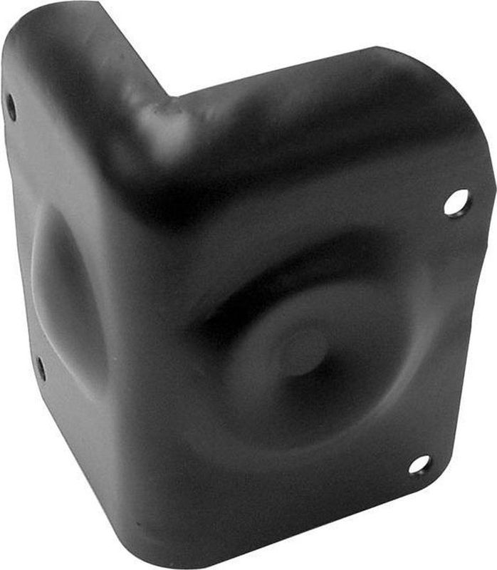 Hoekbescherming, voor luidsprekerkast, 50 x 70 mm x 90°, metaal, zwart