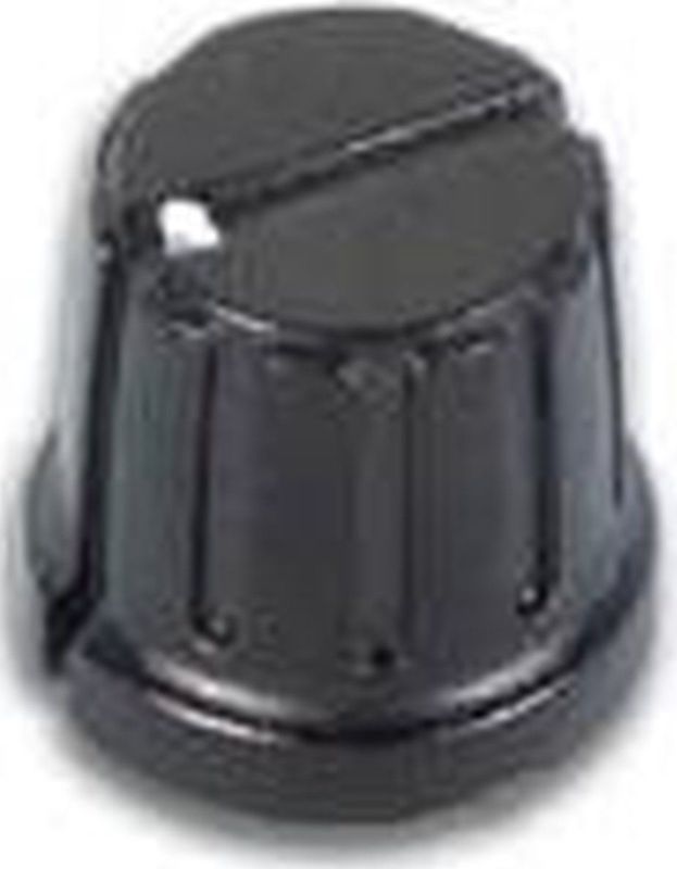 KNOP (ZWART MET WITTE PUNT 15,5mm/3mm) - HQ Products