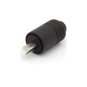 Audio Connectors 609401 2-polige luidspreker DIN-connector zwart