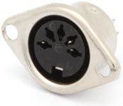 Velleman - CA086 - Vrouwelijke 5P DIN Plug - Chassismontage - 20 Stuks