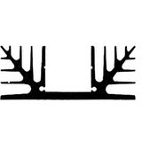 Velleman - Koelelement - 75mm - 2 x TO3 - Thermische Geleider