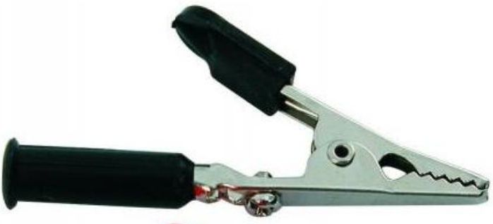 Velleman - Krokodillenklem - Zwart - PVC - 25 Stuks