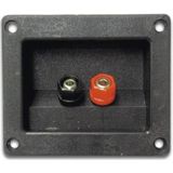 Luidsprekeraansluiting Rechthoekig Vernikkeld