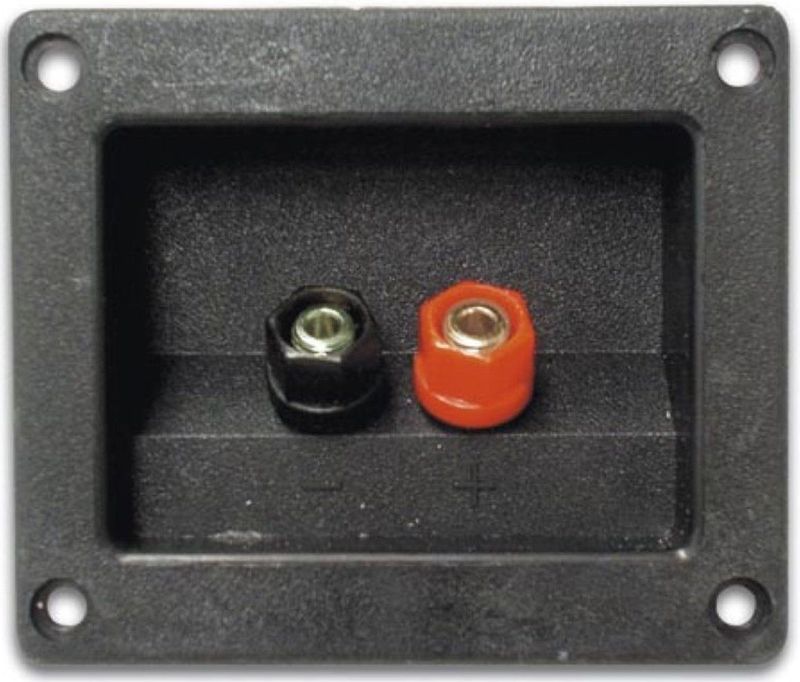 Luidsprekeraansluiting Rechthoekig Vernikkeld