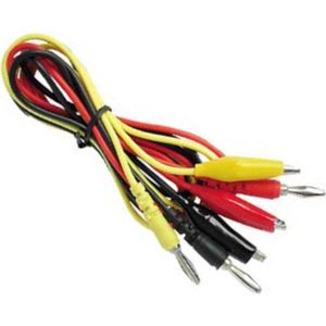 MESSLEITUNGSSATZ BANANENSTECKER / ISOLIERTE KROKODILKLEMME - HQ Produc
