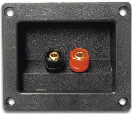 Velleman LSC3G Luidspreker-terminal, Rechthoekig, Goudkleurig