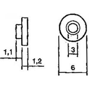 Plastic Ring - TO220 - Set van 100 - Hoogwaardig Plastic