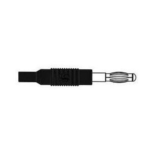 INJECTION-MOULDED ADAPTER PLUG 4mm TO 2mm / BLACK (MZS 4) (HM14T00)