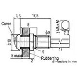 Velleman - 12VTFR - LED Lamp - Rood - Waterbestendig - Zwarte Behuizing
