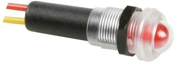 Velleman - 12VTFR - LED Lamp - Rood - Waterbestendig - Zwarte Behuizing