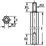 Velleman - BUS3FM50 - Afstandsbussen - 50mm - Mannelijk/Vrouwelijk - 10 Stuks