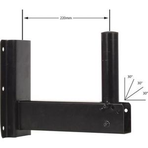 HQ-Power Montagebeugel, voor luidsprekerkast, max. last 25 kg, metaal, zwart