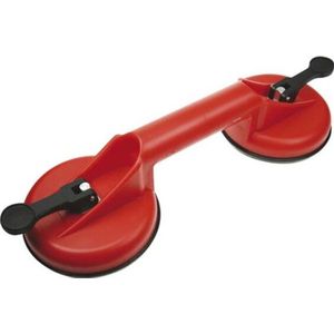 Toolland Tegel-/glasdrager met 2 zuignappen, diameter 115 mm, draagkracht 25-75 kg